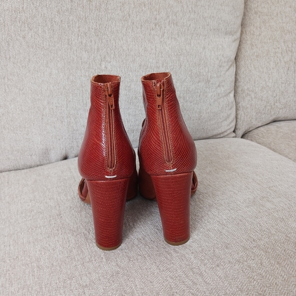 Maison Martin Margiela Paris brown embossed leather shoes - Picture 4 of 11